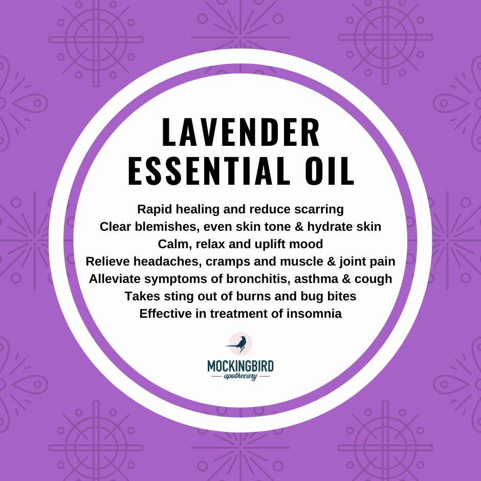 lavender essential oil - Mockingbird Apothecary