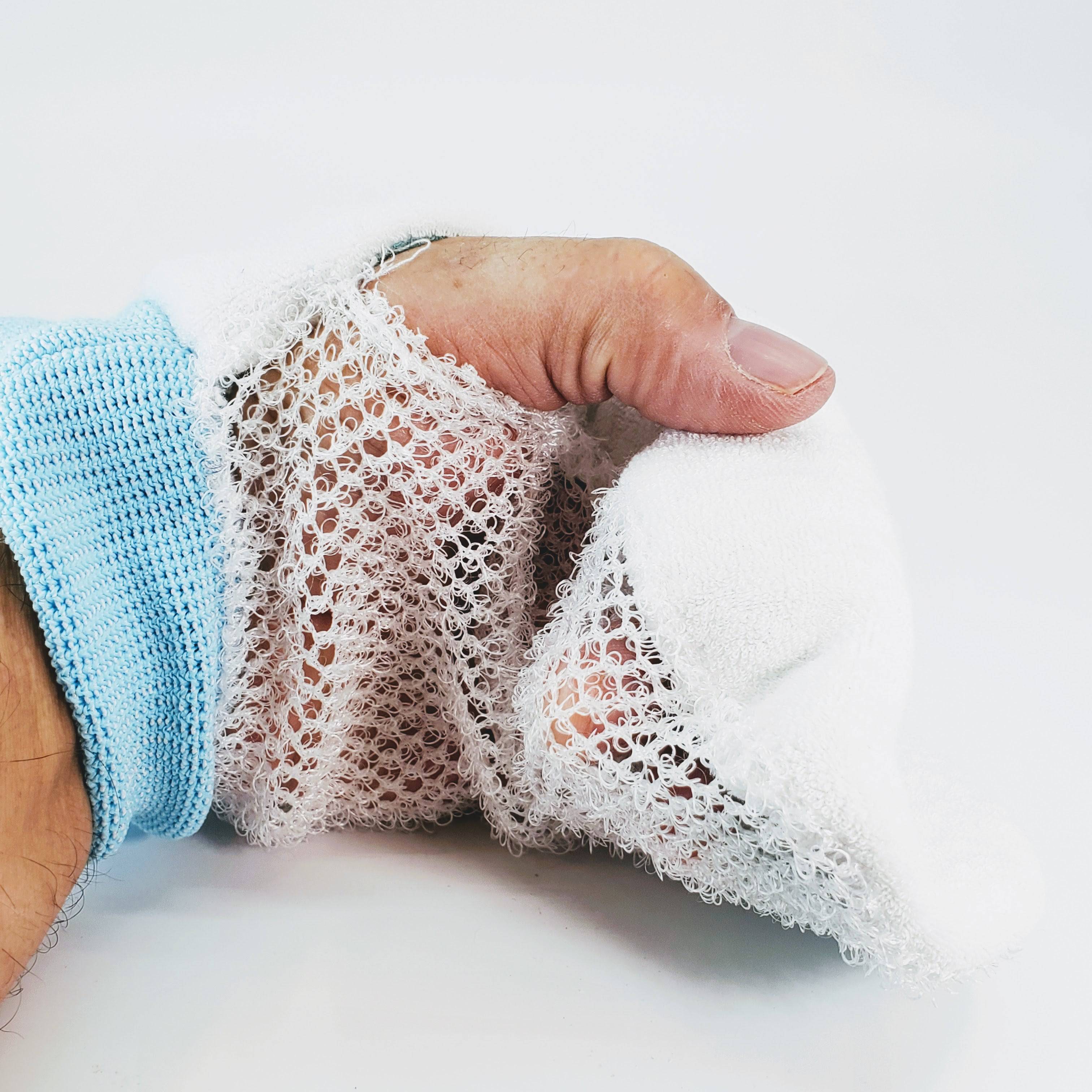 Deep Exfoliating Mesh & Terry Mitt - The Mockingbird Apothecary & General Store