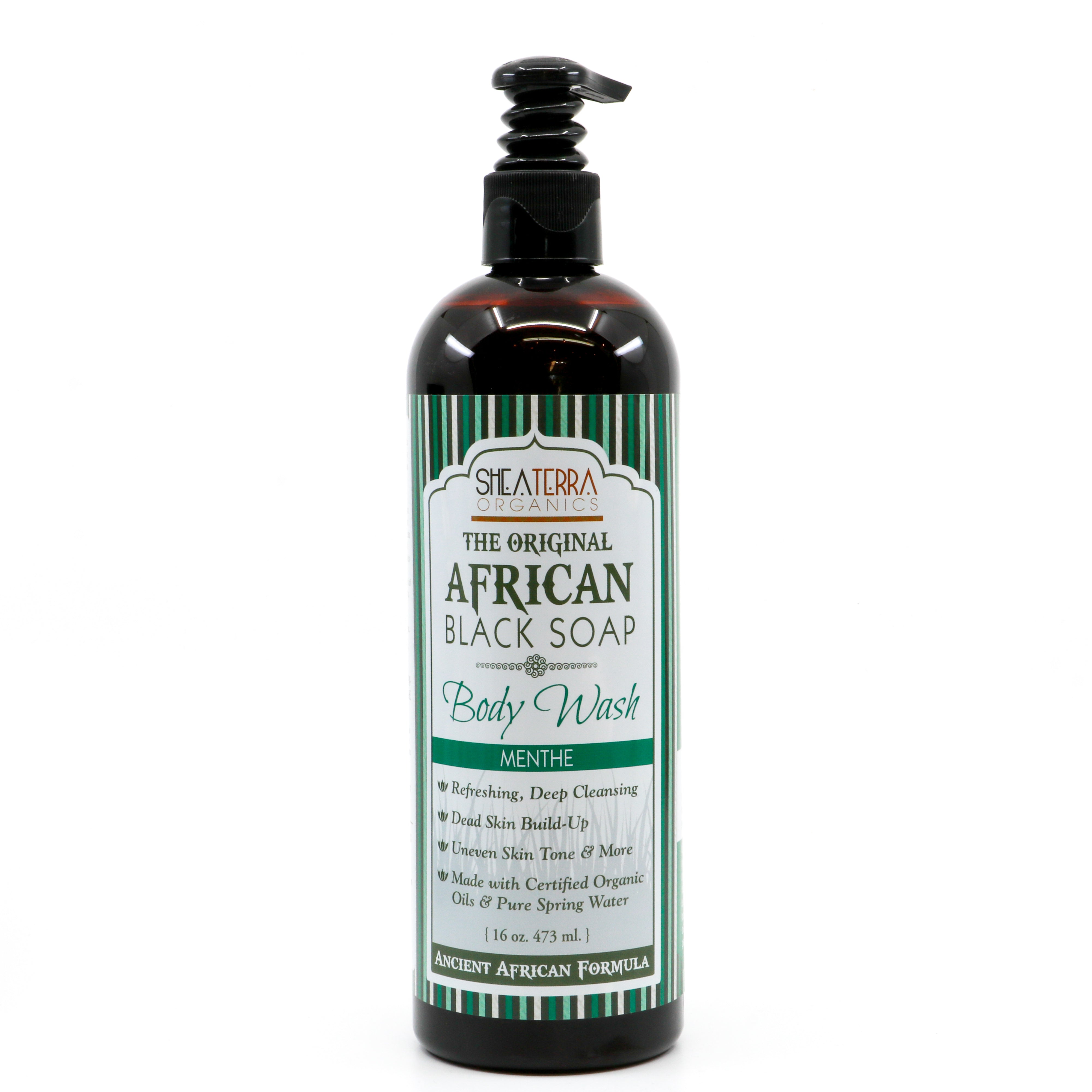 Peppermint & African Black Soap Body Wash - The Mockingbird Apothecary & General Store