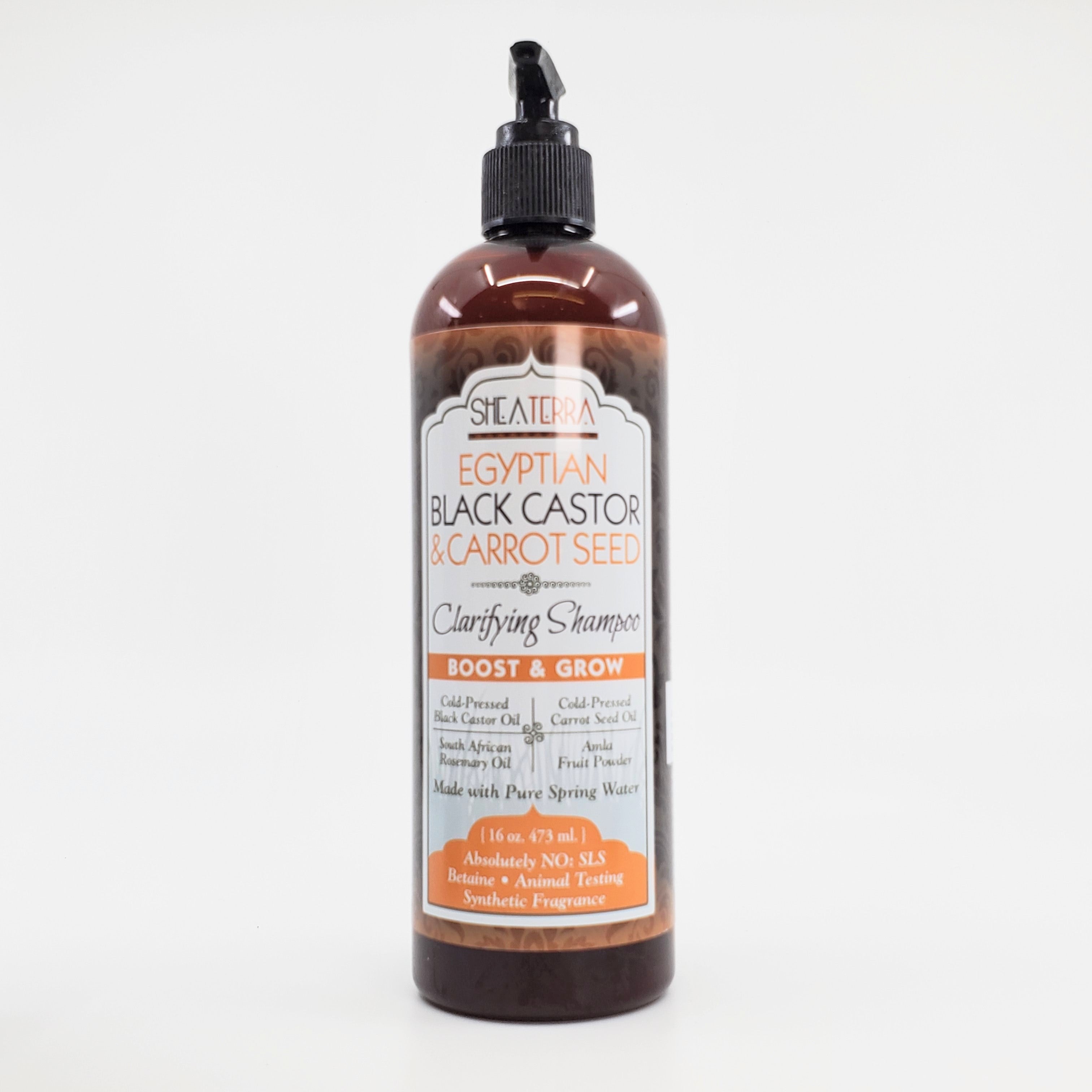 Egyptian Black Castor & Carrot Seed Clarifying Shampoo (Boost and Grow) - The Mockingbird Apothecary & General Store