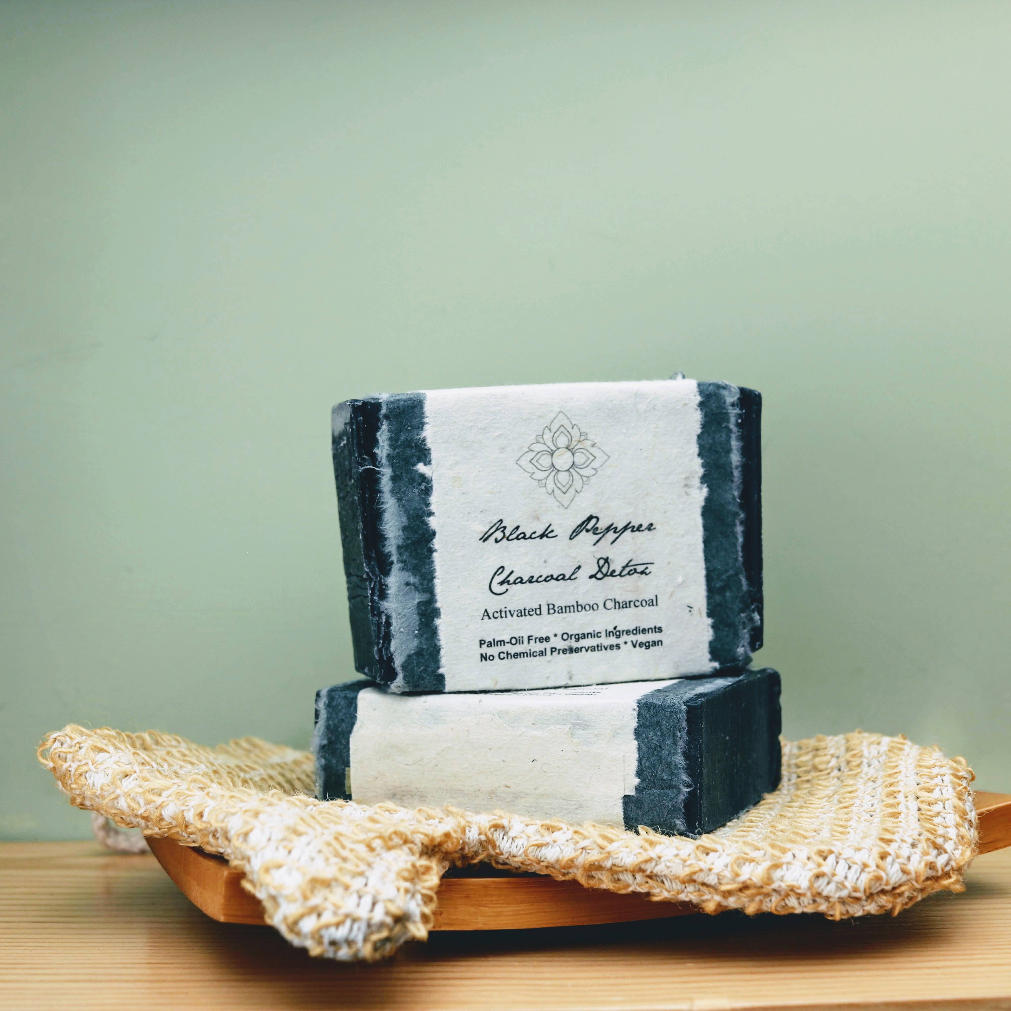 Black Pepper Charcoal Detox Organic Soap - The Mockingbird Apothecary & General Store