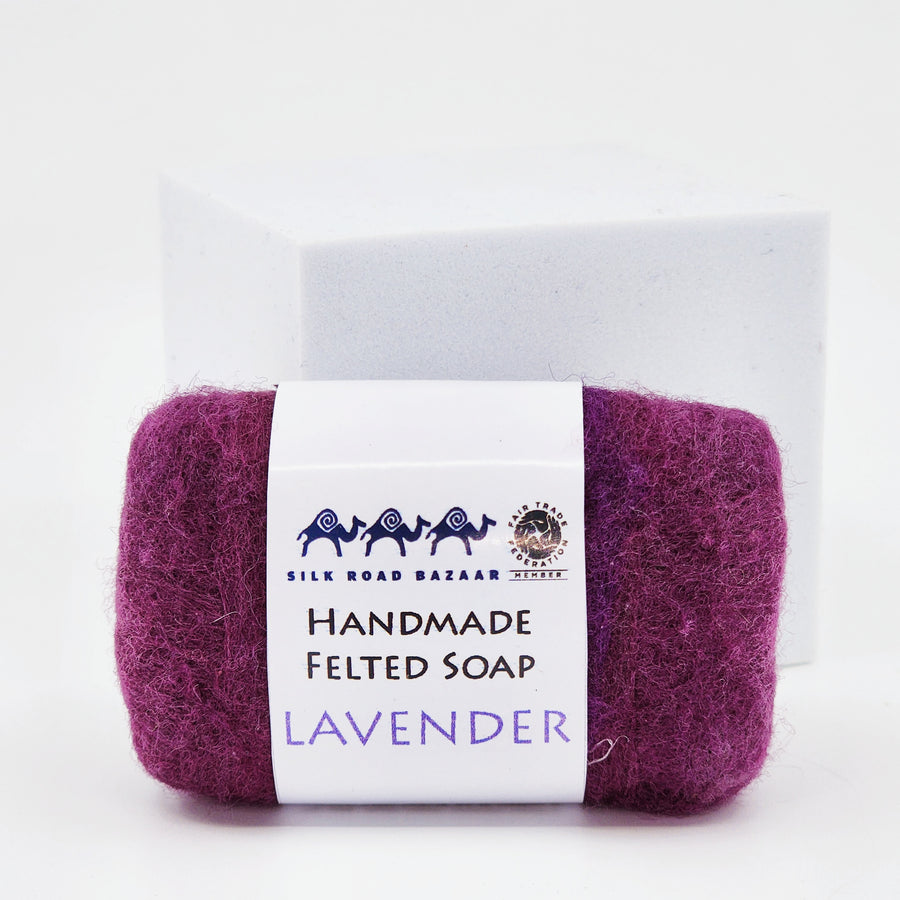 Lavender Hand Felted Fair Trade Soap