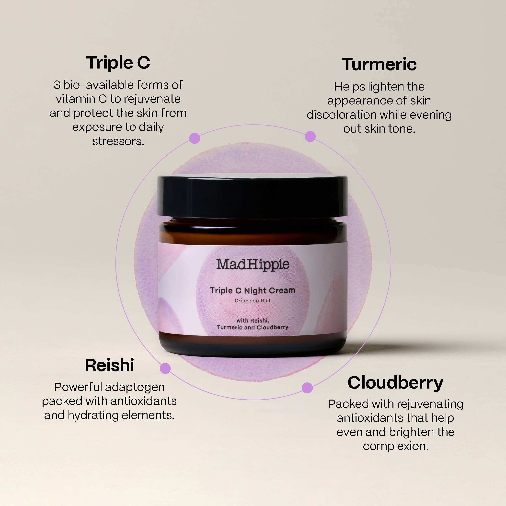 Triple C Night Cream – Vitamin C Hydrating Face Moisturizer & Skin Brightener