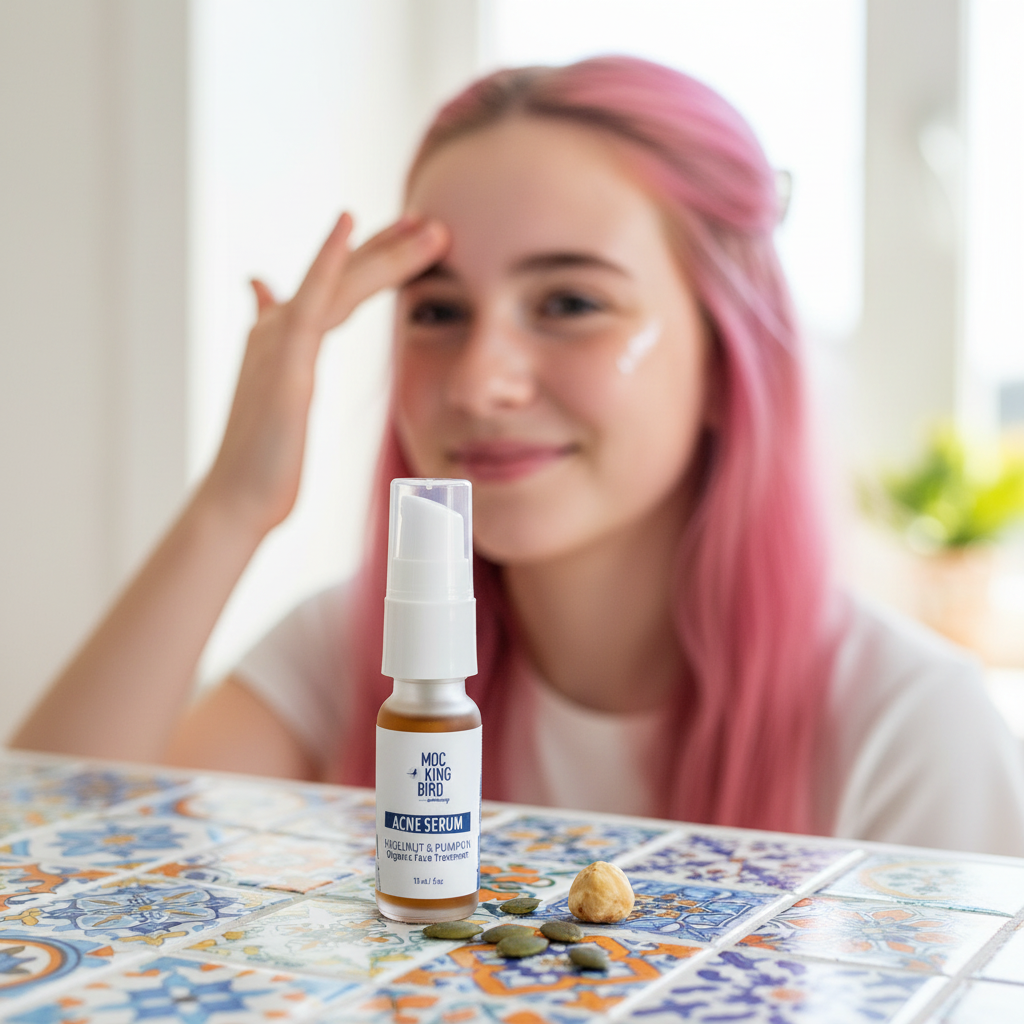 Acne Serum Pink Hair Freckles