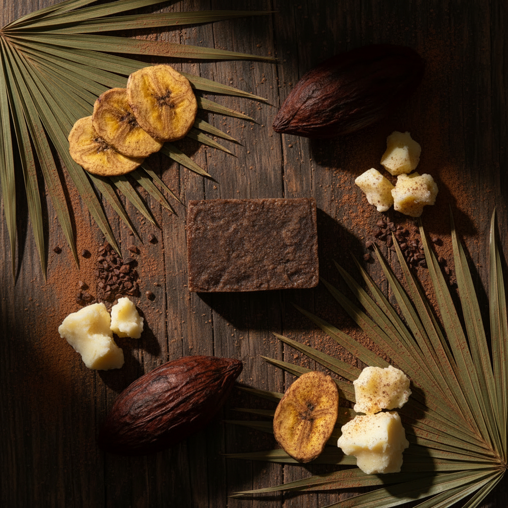 African Black Soap Artisan Flat Lay