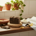 African Black Soap on Mesh Pad