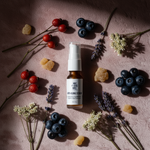 Anti-Aging Serum Flat Lay with Shadows