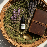 Basket flat lay