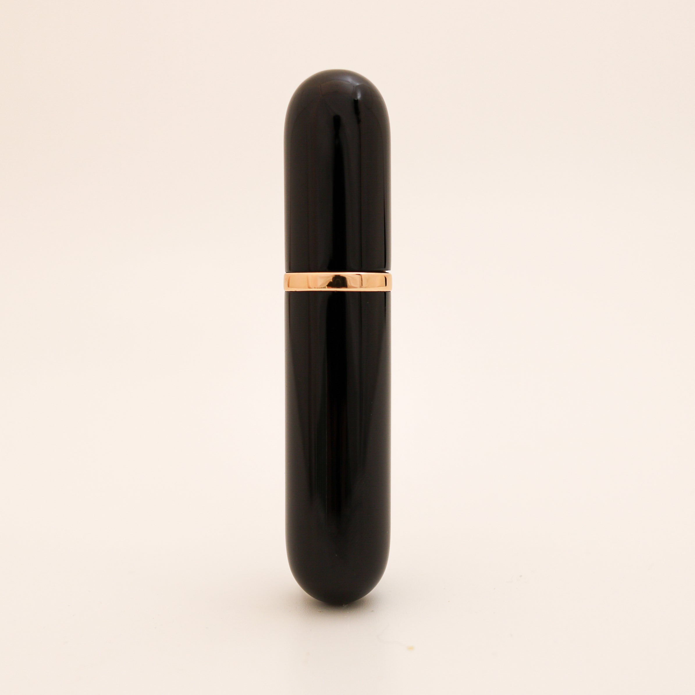 Refillable Aluminum Inhaler with Gold Band