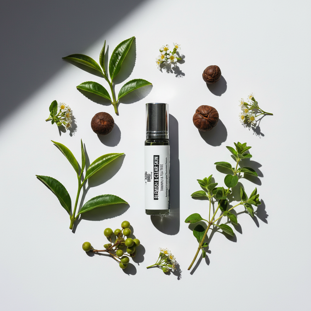 Blemish Rollerball Flat Lay