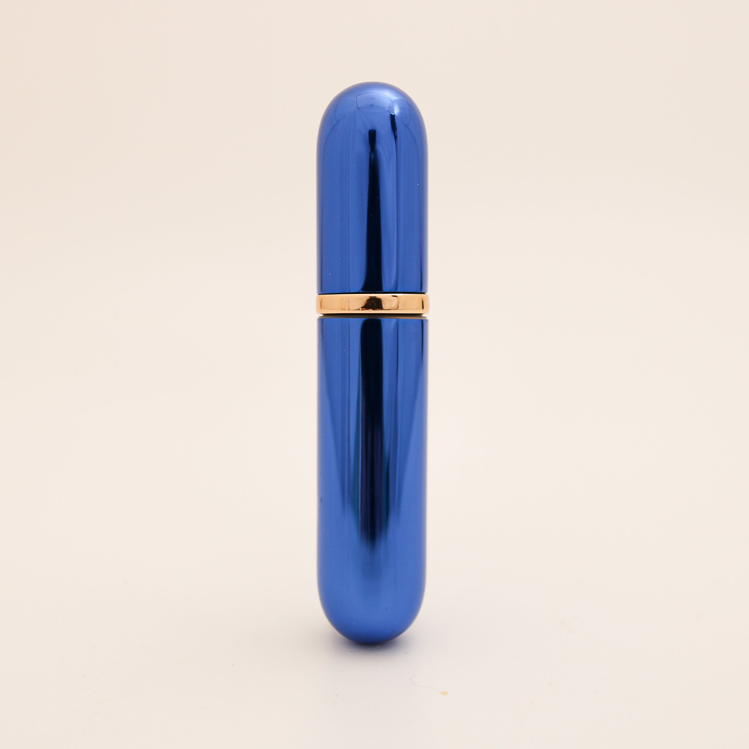 Refillable Aluminum Inhaler with Gold Band