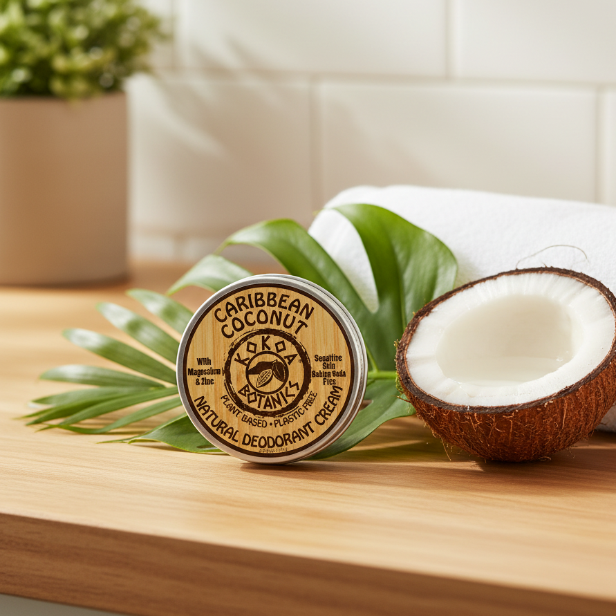 Caribbean Coconut Deodorant - Bathroom Lifestyle