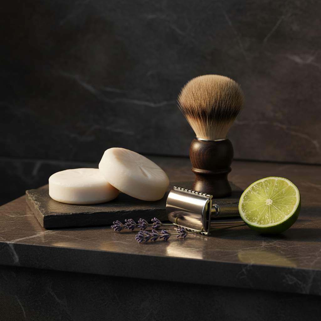 Chin Yoga Shaving Soap - Bathroom Lifestyle