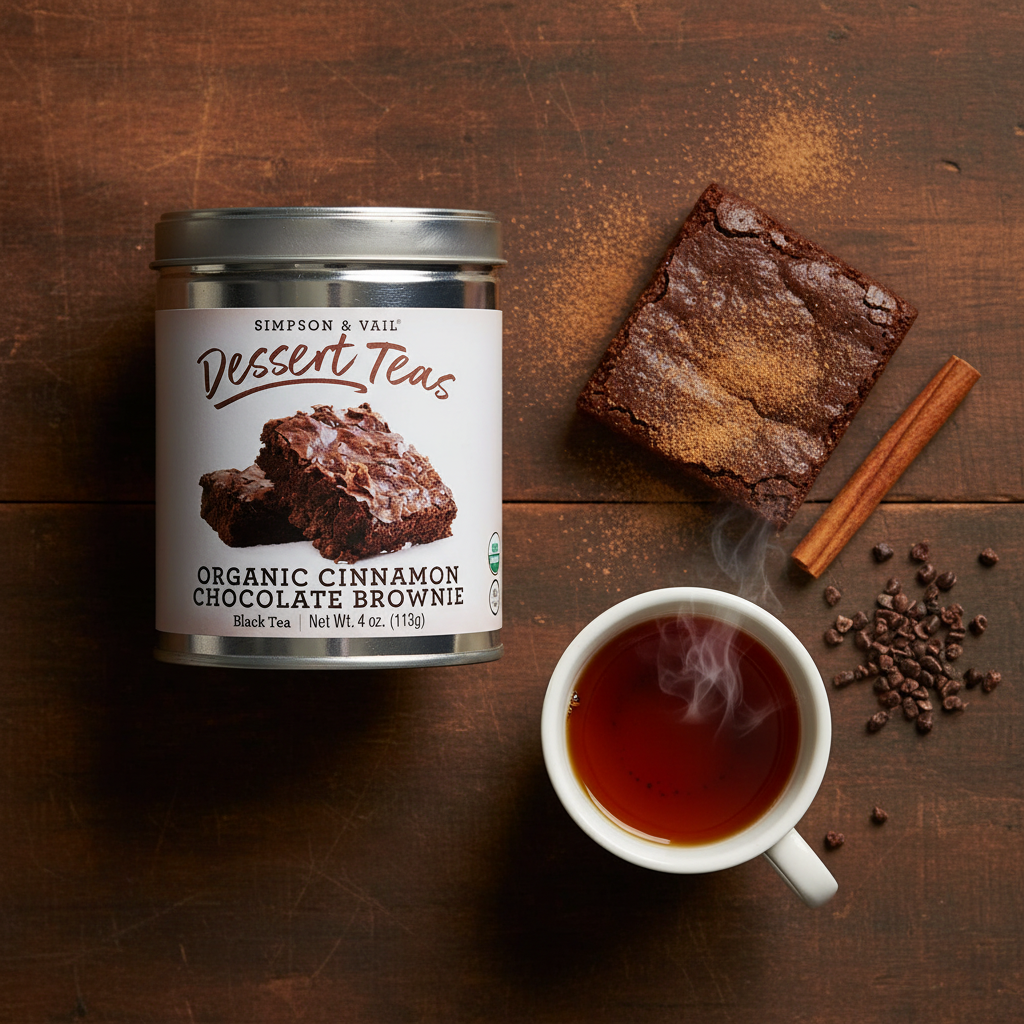 Cinnamon Brownie Flat Lay