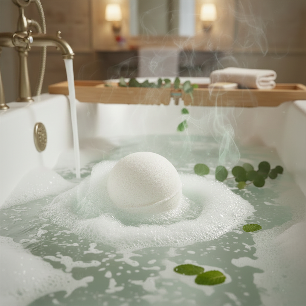 Cold & Flu Bath Bomb – Fizzing No Label