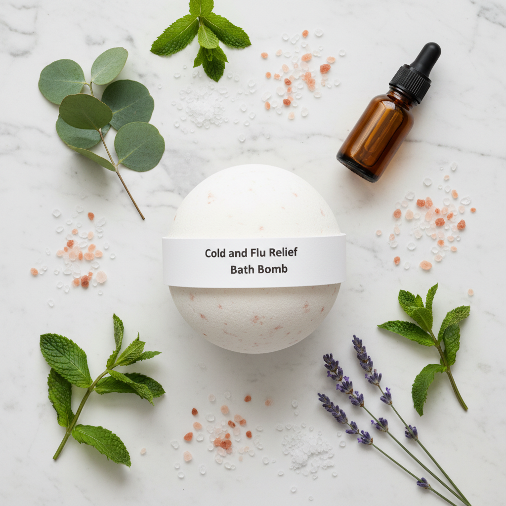 Cold & Flu Relief Bath Bomb – Lifestyle