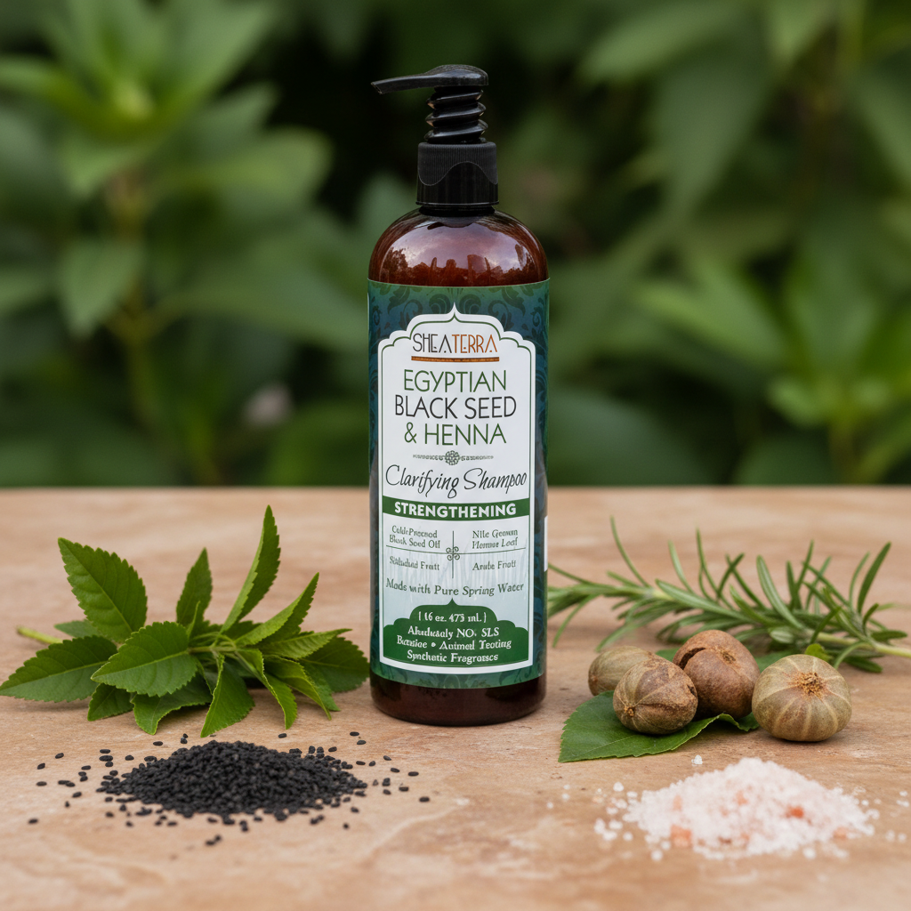 Egyptian Black Seed & Henna Clarifying Shampoo Lifestyle