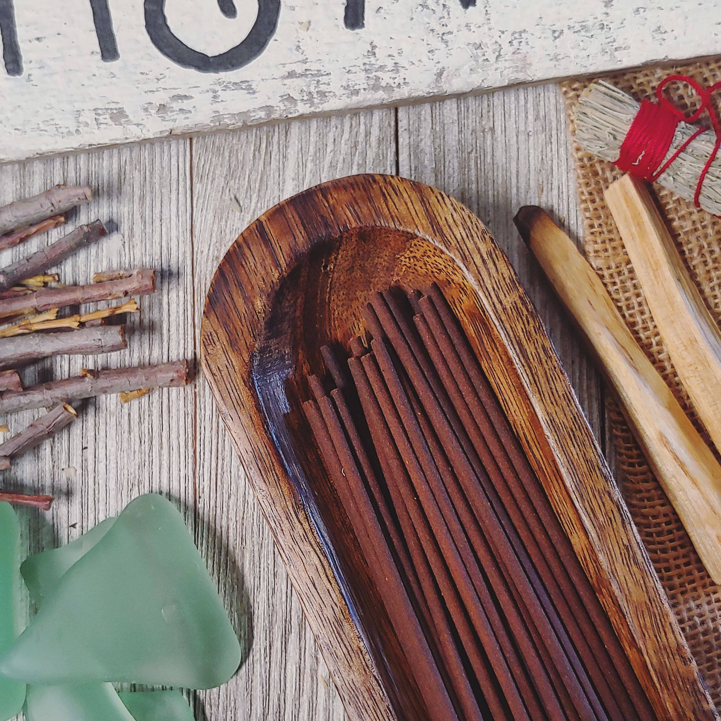 Rose & Black Oud Hand Dipped Incense: 10 Sticks