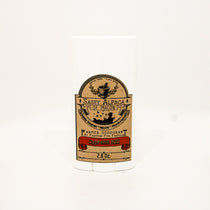white container with label Sassy Alpaca farmer deodorant by farmers for farmers cypress hill