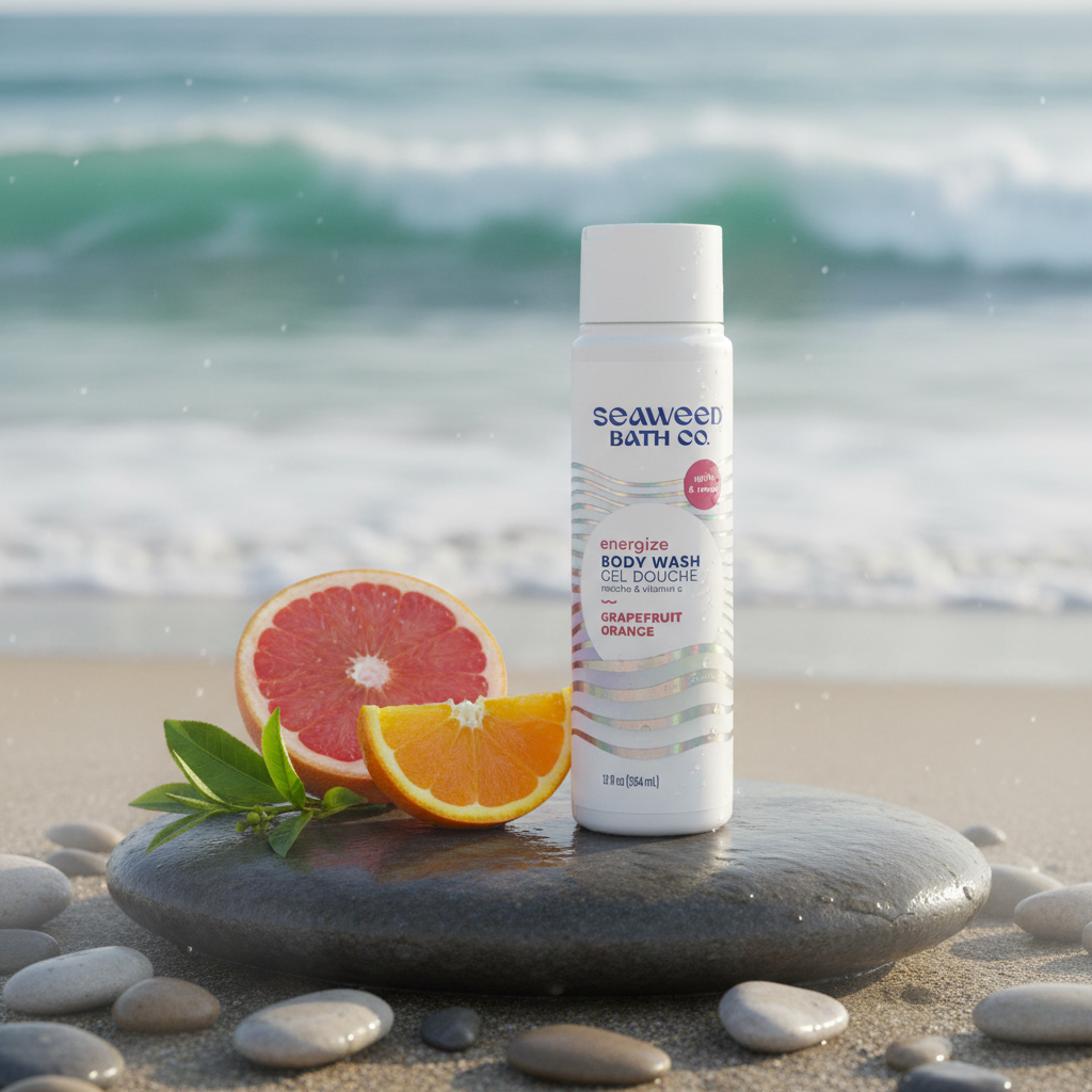 Energize Grapefruit Orange Body Wash – Refreshing Citrus Seaweed Cleanser for Daily Invigoration