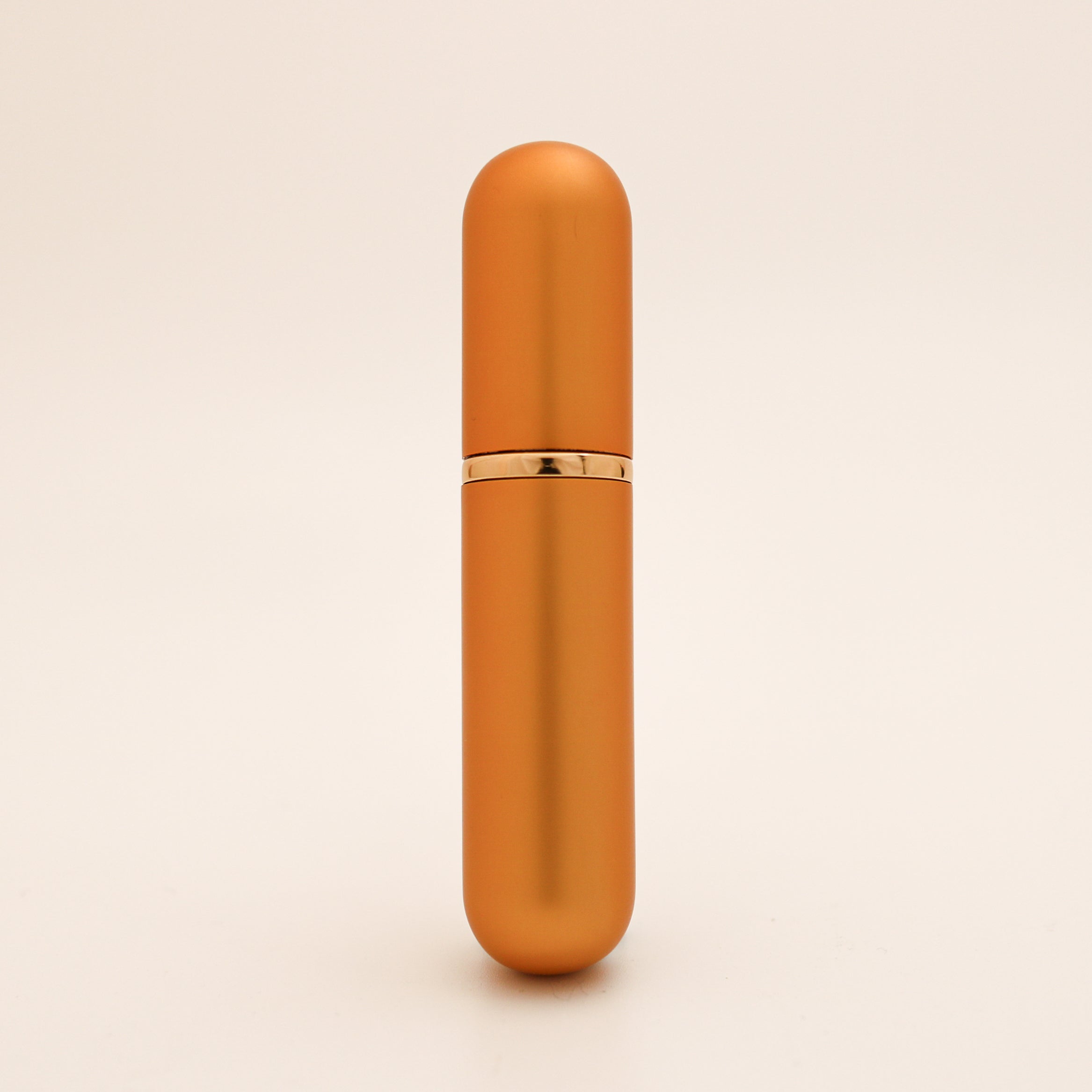 Refillable Aluminum Inhaler with Gold Band