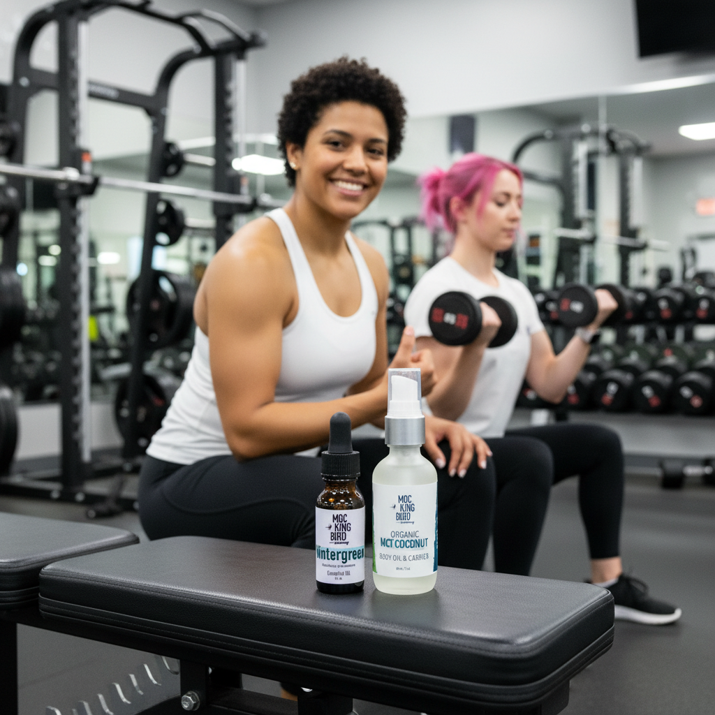 Gym shot with both Alya references