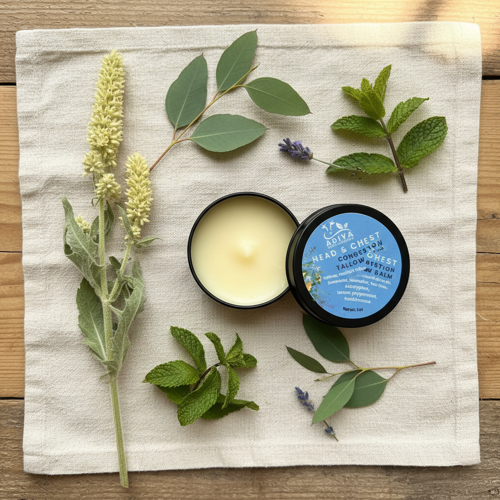 Head Chest Balm Flat Lay