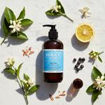 Bogüe Milk Soap No.29 Ojai Vibes – lifestyle flat lay with bergamot, orange blossom, neroli, cedarwood and juniper