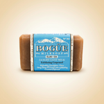 Bogüe Milk Soap No.30 Grapeseed Exfoliating Goat Milk Bar Soap – hero on warm amber background