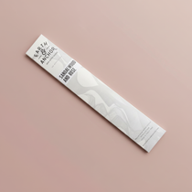 Sandalwood and Rose incense sleeve by Earth & Anchor on muted dusty rose blush background