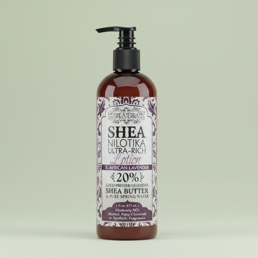 Shea Terra Organics Lavender Ultra Rich Body & Face Lotion 16 oz pump bottle
