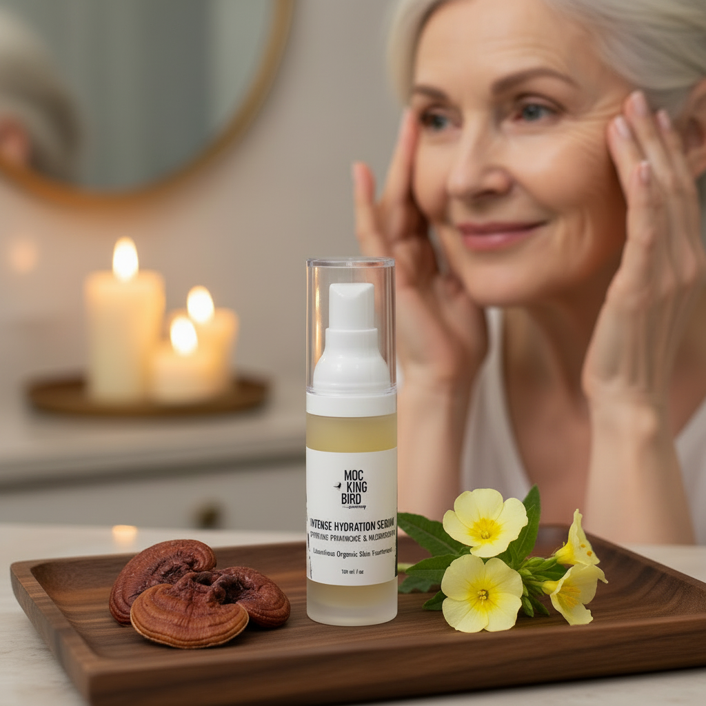 Intense Hydration Serum - Mature Woman Eyes Open