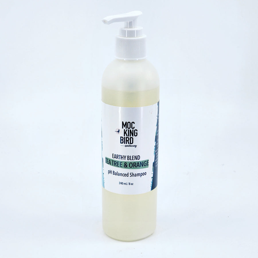 Tea Tree & Orange Earth Blend pH Balanced Shampoo | Mockingbird Apothecary