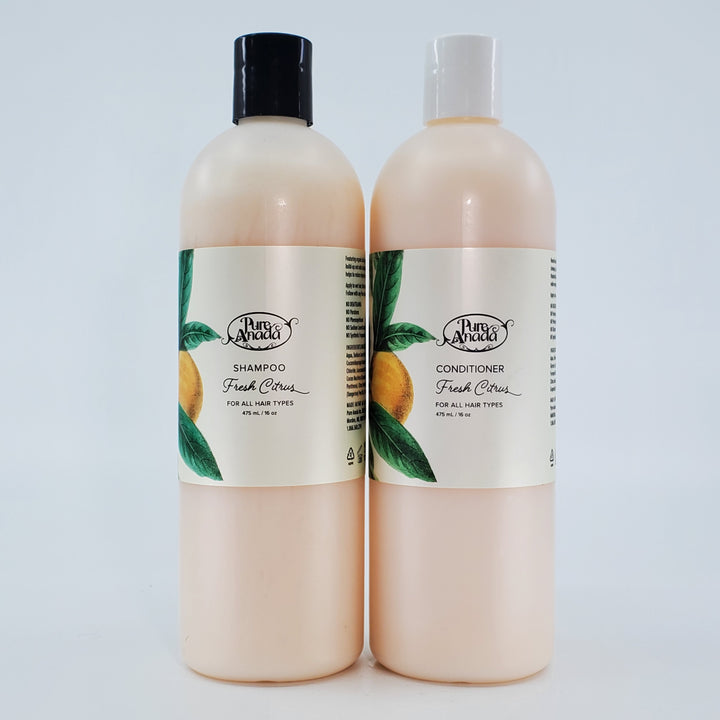 Pure Anada fresh citrus shampoo conditioner