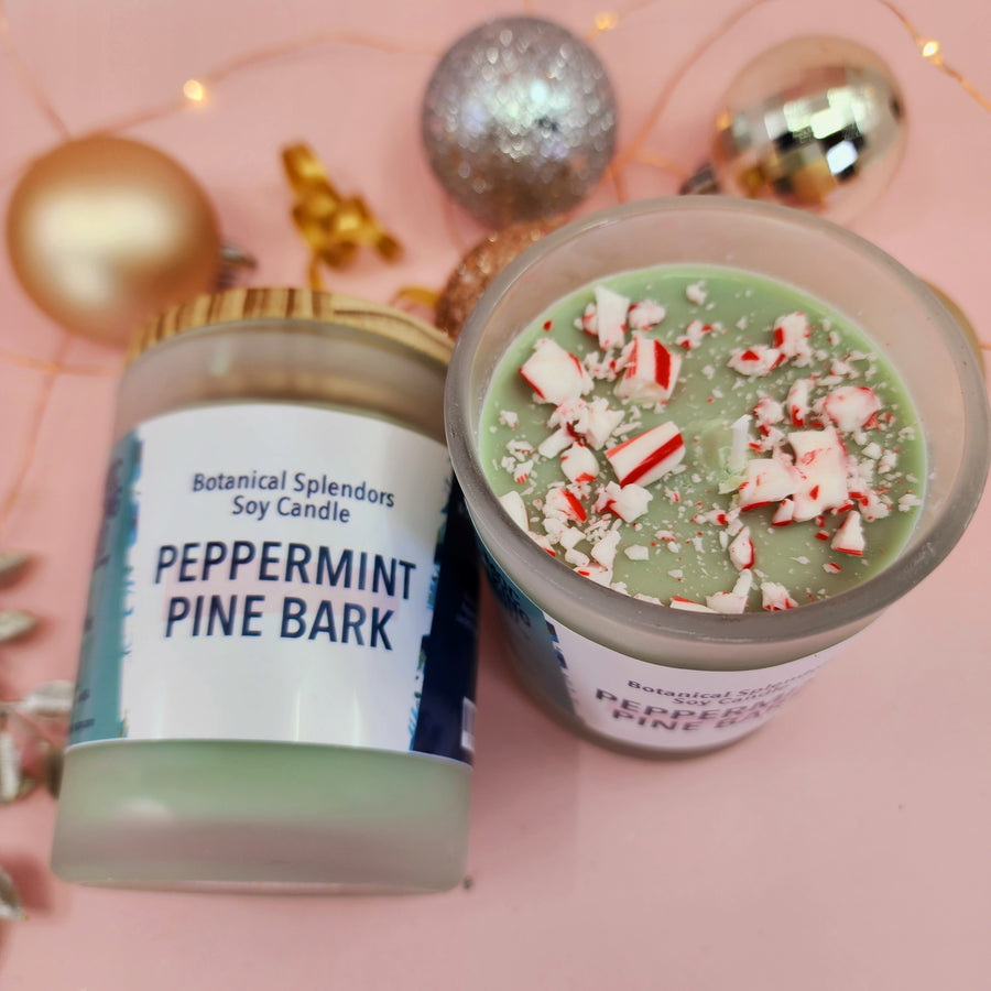 Peppermint Pine Soy Wax Candle | Mockingbird Apothecary