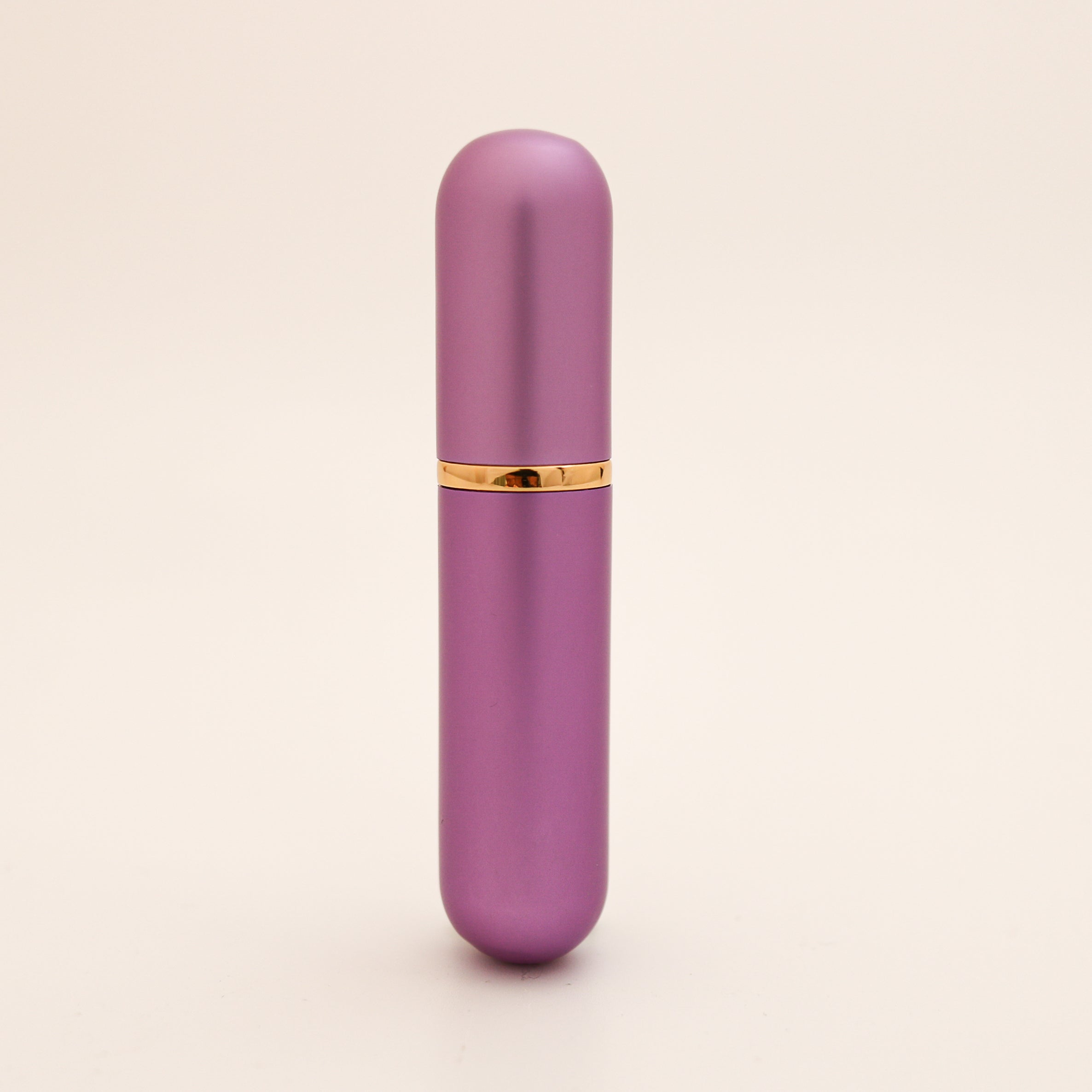 Refillable Aluminum Inhaler with Gold Band