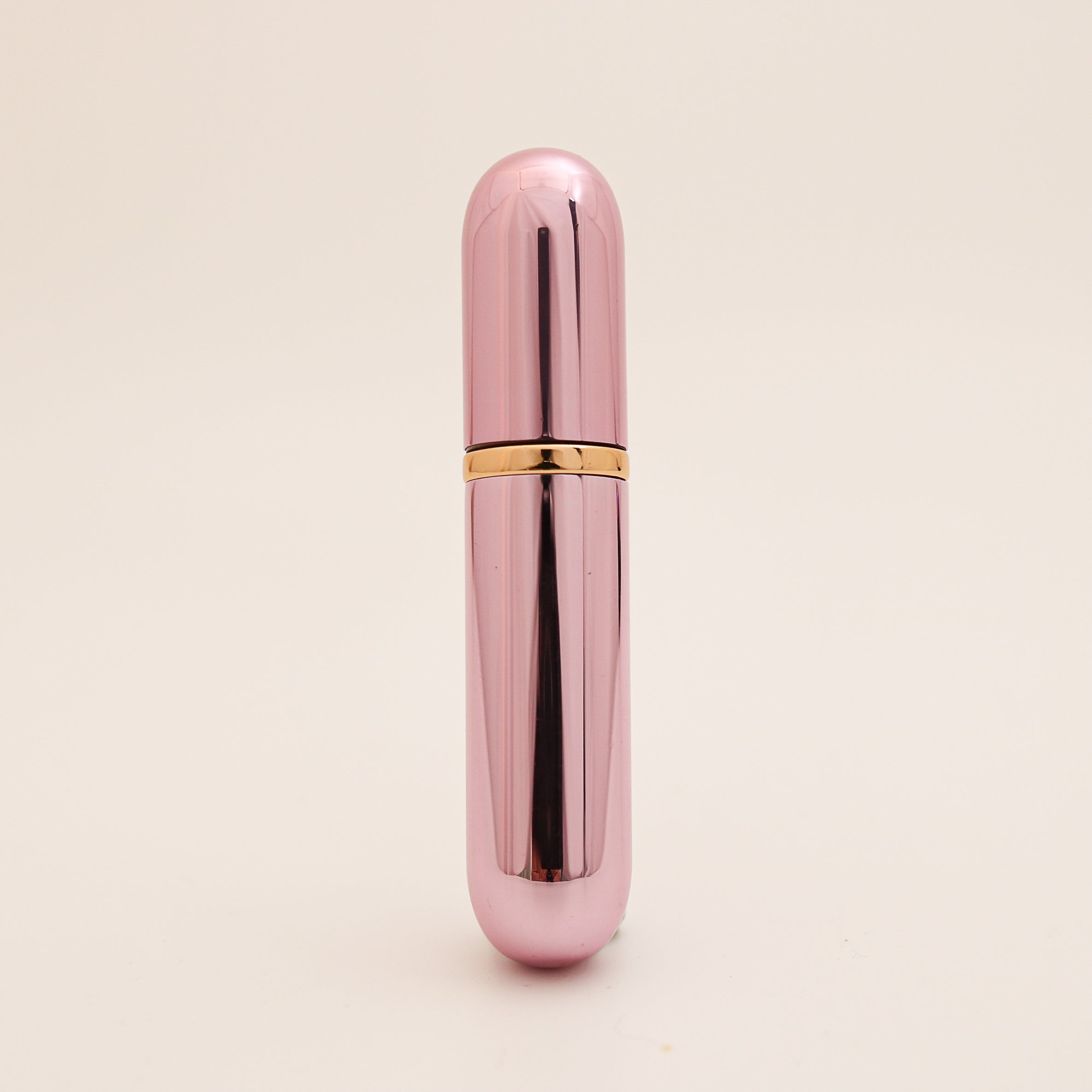 Refillable Aluminum Inhaler with Gold Band