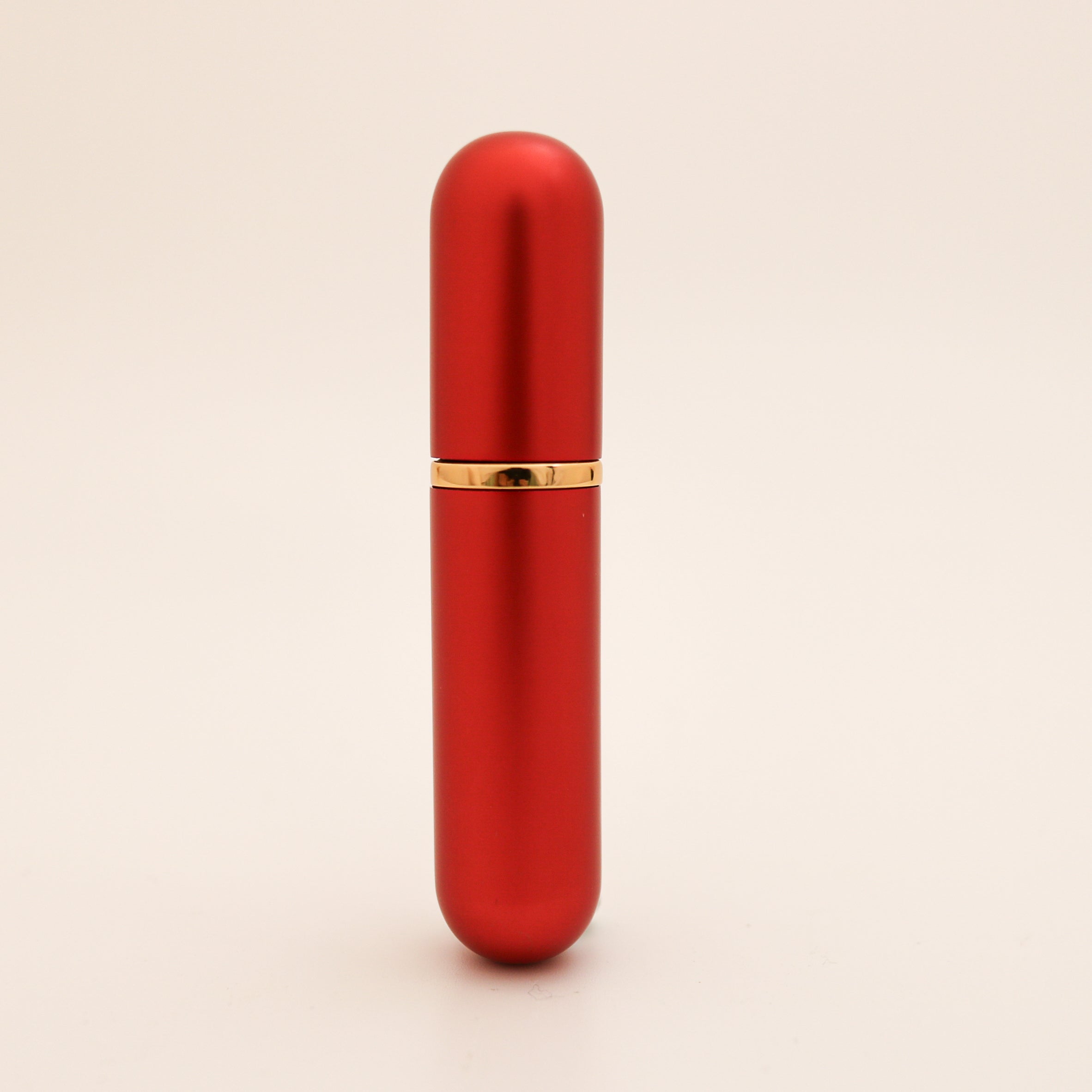 Refillable Aluminum Inhaler with Gold Band