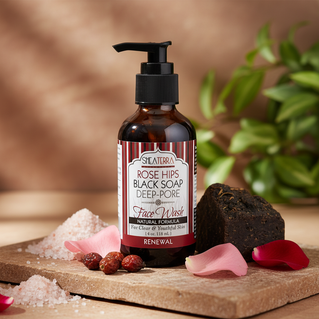 Rose Hips & Black Soap Deep Pore Face Wash Lifestyle