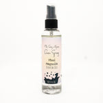 Linen spray bottle labeled 'Steel Magnolia' on a white background