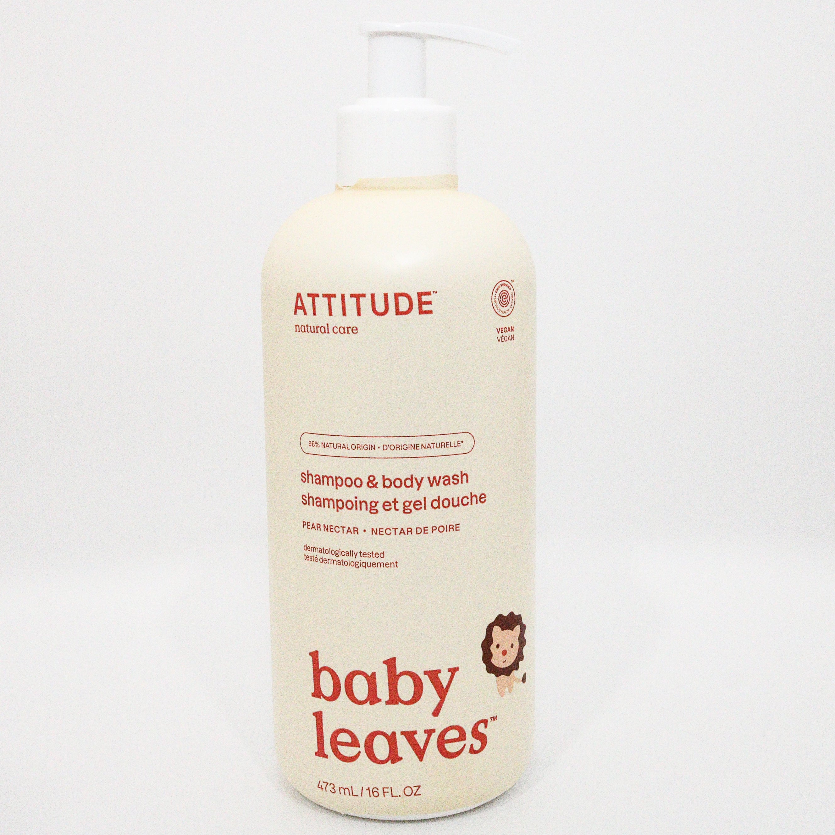 baby shampoo and body wash attitude brand "pear nectar" 