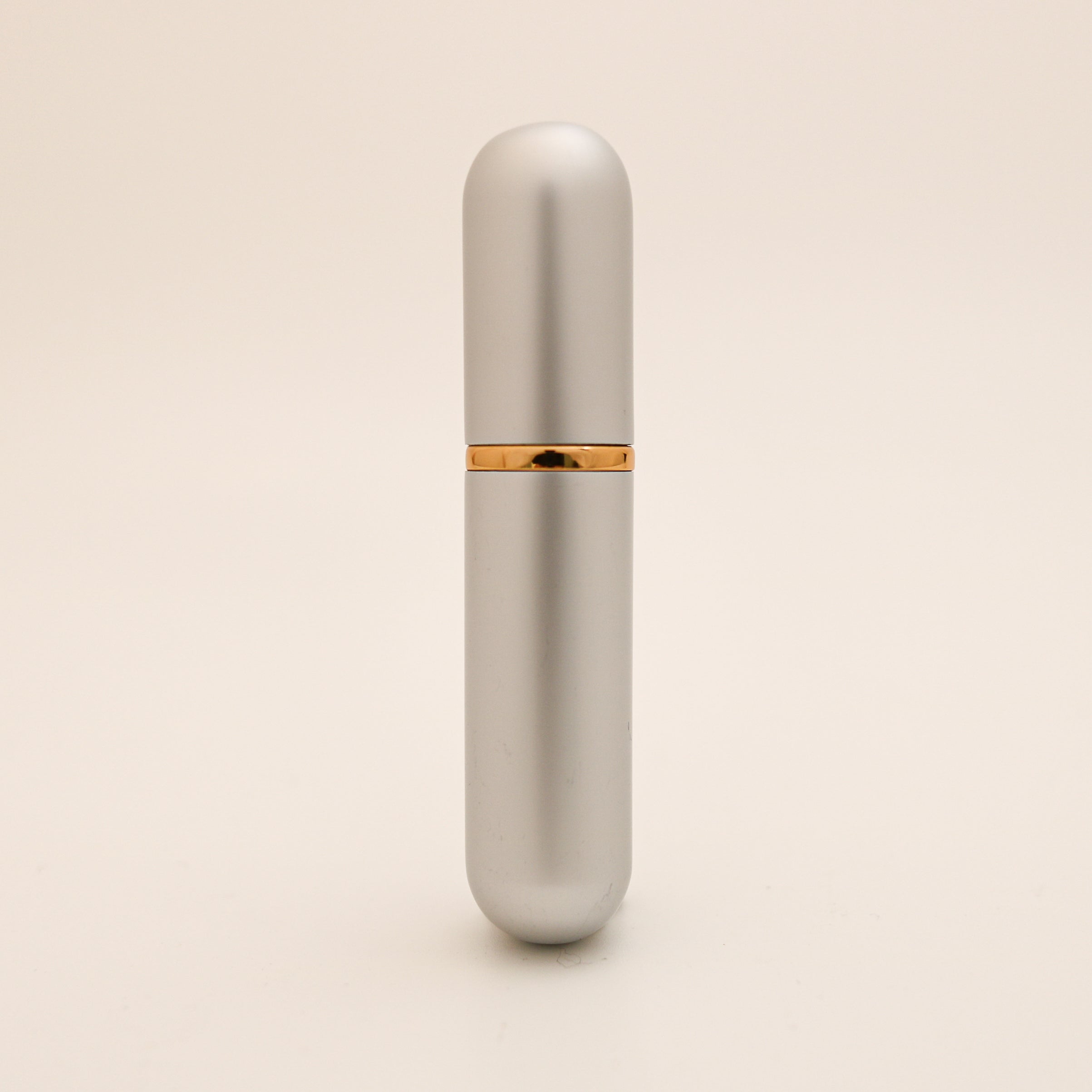 Refillable Aluminum Inhaler with Gold Band