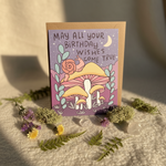 Snail & Mushroom Card - Lifestyle