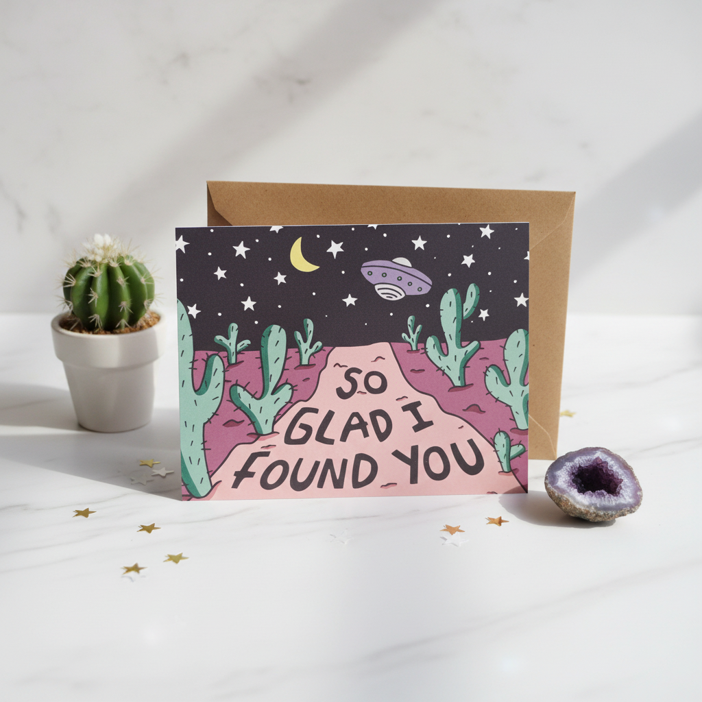 So Glad I Found You Card - Lifestyle