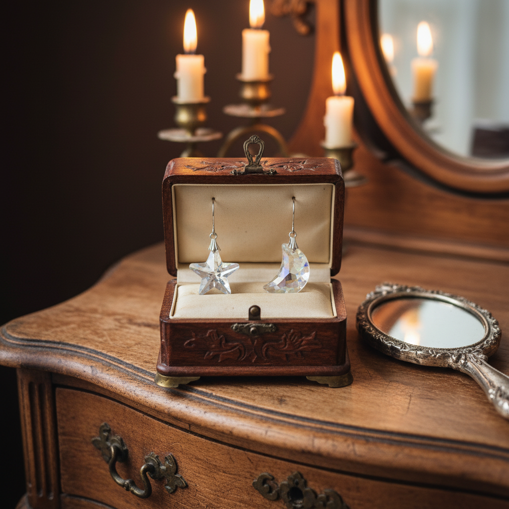 Star Moon Vintage Jewelry Box v2