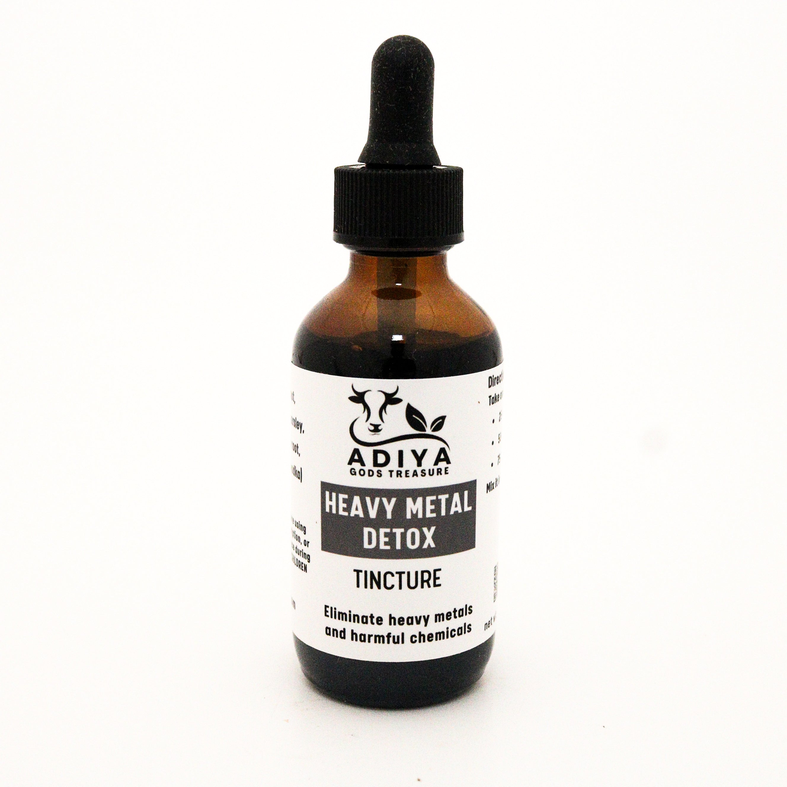 tincture dropper bottle of Adiya heavy metal detox