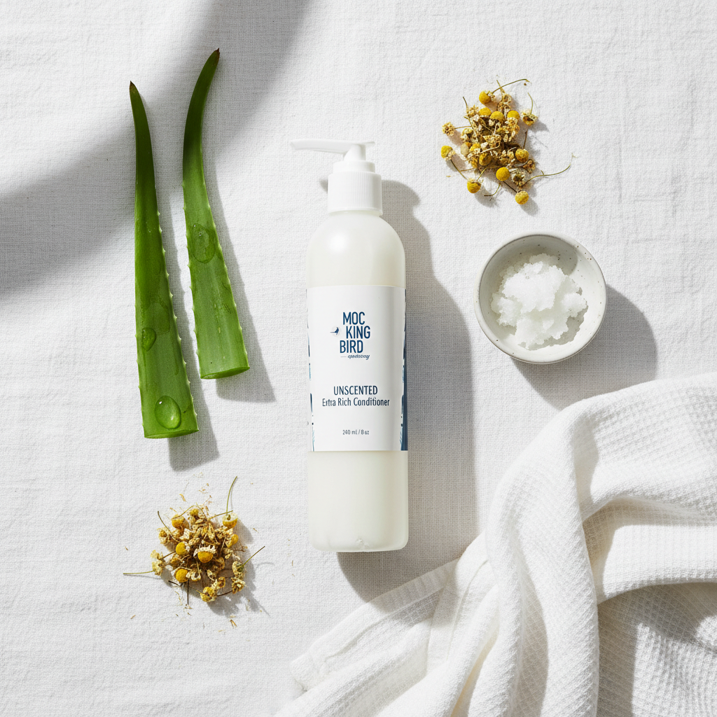Unscented Conditioner Flat Lay