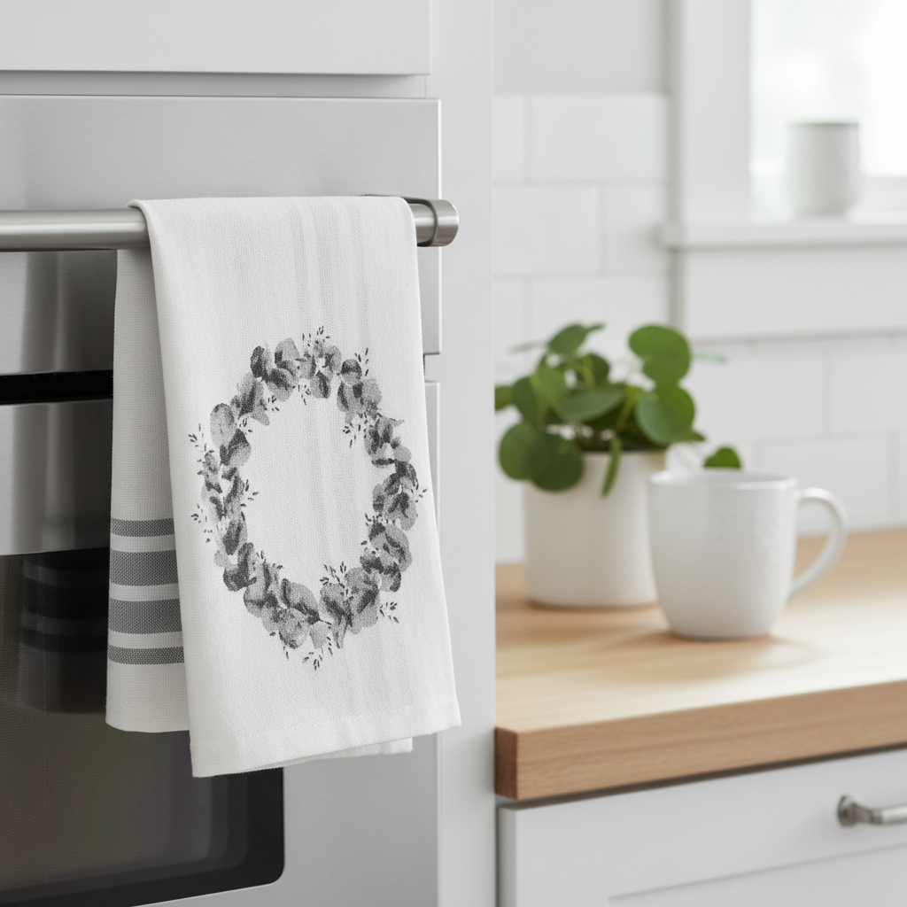 White Grey Wreath Lifestyle