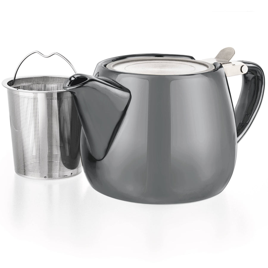 Pluto Grey Porcelain Teapot Infuser | Mockingbird Apothecary