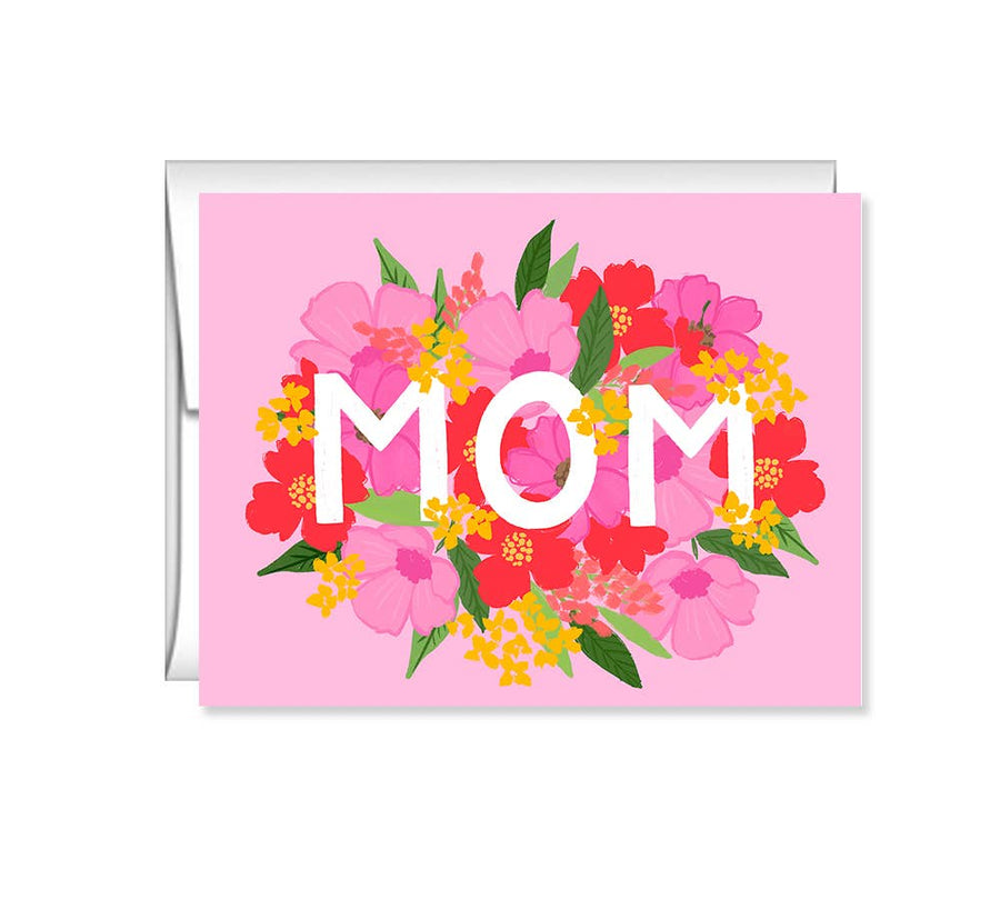 Wild Floral Bouquet Happy Mother's Day Greeting Card